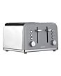 Daewoo SDA2596GE Kensington 4 Slice Toaster - Grey