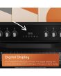 Hotpoint HDE5VDCB 50cm Electric Cooker with Ceramic Hob - Black