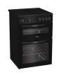 Indesit ITE6VMB Freestanding 60cm Electric Cooker with Ceramic Hob