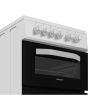 Hotpoint HTE5VCW 50cm Electric Cooker with Ceramic Hob - White