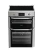 Hotpoint HDE6IDC2X Freestanding 60cm Induction Double Cooker - Inox