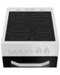 Hotpoint HTE5VCW 50cm Electric Cooker with Ceramic Hob - White