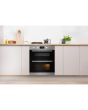Indesit Aria IDU 6340 IX Electric Built-Under Oven - Stainless Steel and Black