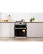 Indesit Aria IDU 6340 IX Electric Built-Under Oven - Stainless Steel and Black