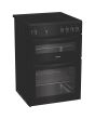 Indesit IDE6VMB 60cm Electric Cooker with Ceramic Hob - Black