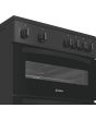 Indesit IDE6VMB 60cm Electric Cooker with Ceramic Hob - Black