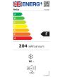 Amica FZ1334 55cm Freestanding Undercounter Freezer
