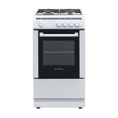 White Knight ATSCG50W Freestanding Single Cavity Gas Cooker - White