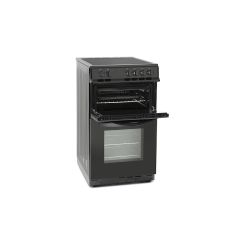 Montpellier MDC500FK 50cm Double Oven in Black