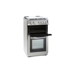 Montpellier MDG500LS 50cm Gas Double Oven in Silver