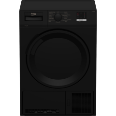 Beko DTLCE80051B 8kg Freestanding Condenser Tumble Dryer - Black