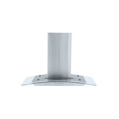 Montpellier MHE600LX 60cm Curved Glass Stainless Steel Chimney Hood with LED Edge Lighting