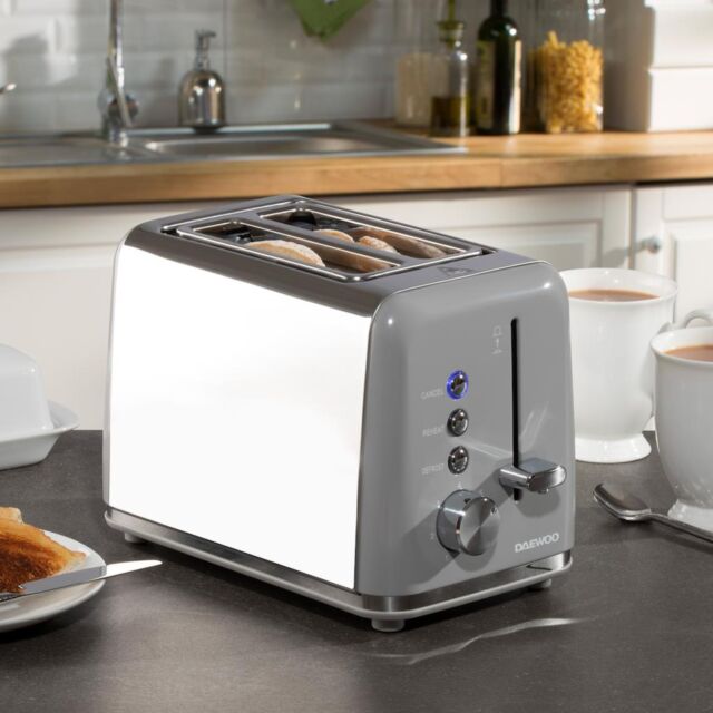 Daewoo SDA2595GE Kensington 2 Slice Toaster - Grey