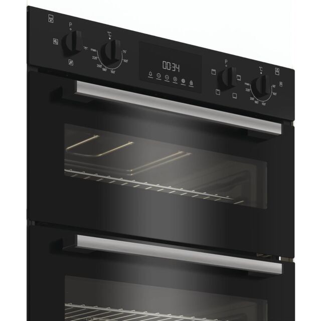 Indesit DUI10DB Built-In Double Oven - Black