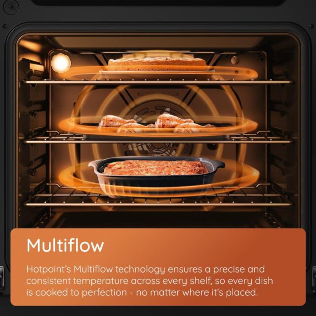 Hotpoint HDE6VDCAX 60cm Electric Cooker with Ceramic Hob