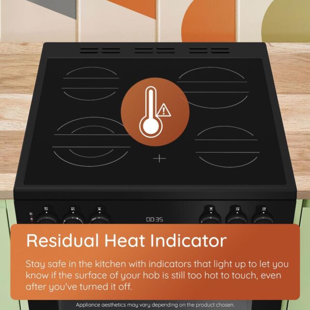 Hotpoint HDE6VDCAX 60cm Electric Cooker with Ceramic Hob