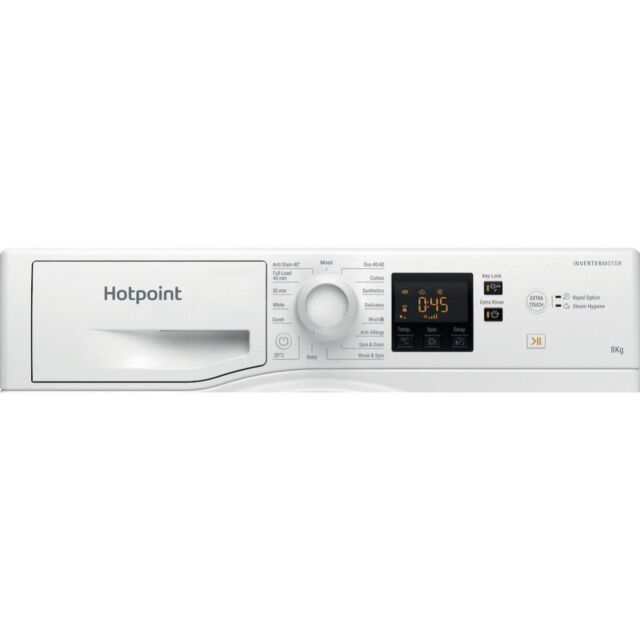 Hotpoint NSWF 846 W UK Anti-Stain 8kg 1400rpm Washing Machine - White