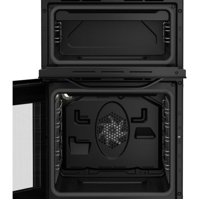 Hotpoint HTE5VCB Freestanding 50cm Electric Cooker with Ceramic Hob - Black
