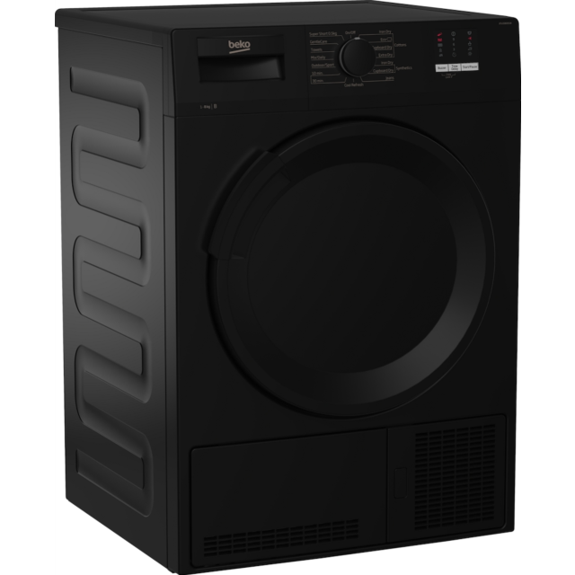 Beko DTLCE80051B 8kg Freestanding Condenser Tumble Dryer - Black