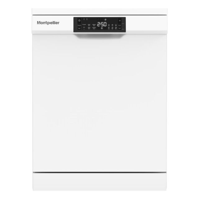 Montpellier MDW1363W 60cm Freestanding Dishwasher in White