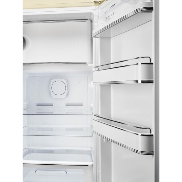 Smeg FAB28RCR5UK 60cm 50s Style Right Hand Hinge Fridge with Icebox, Cream