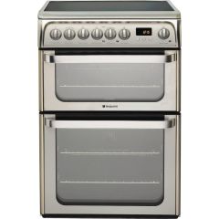 Hotpoint HUE61X Freestanding Electric Cooker - Inox