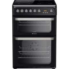 Hotpoint HUE61K Freestanding Electric Cooker - Black